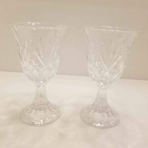 Elegant Crystal Glass Candle Holders